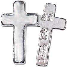 1 Oz .999 Hand-Poured Silver Cross