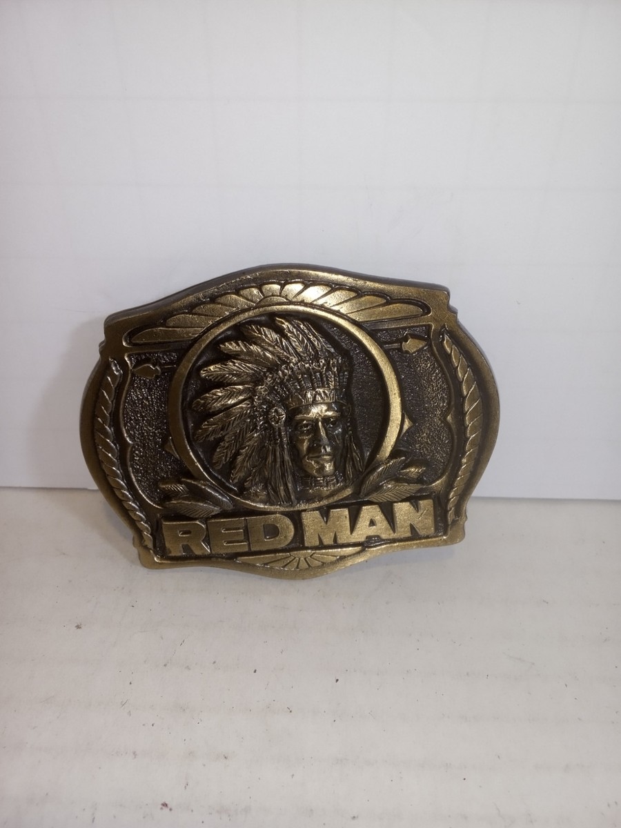 redman chewing tobacco belt buckle Vintage 1988 Limited Edition Redman Chewing Tobacco Belt Buckle Made in the  USA