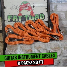 20FT Guitar Wires BUNDLE | Studio Audio Recording Cables Bass Keyboard Amplifier