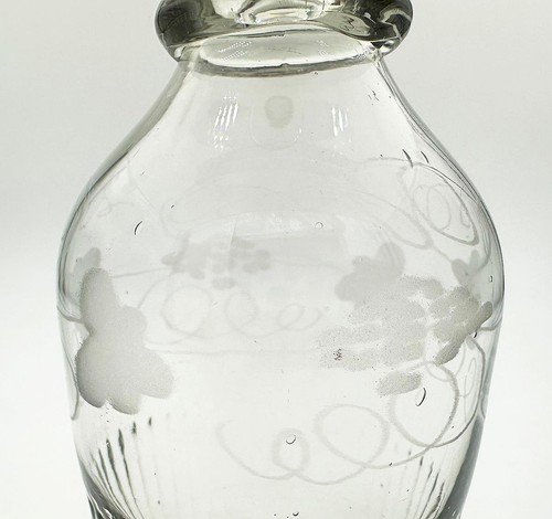 ANTIQUE GLASS MALLET DECANTER 8" - Picture 13 of 16