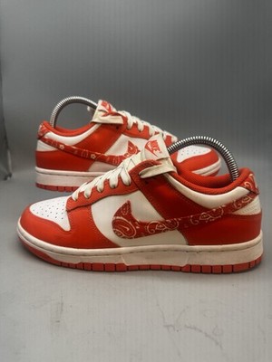 Nike Dunk Low Orange Paisley DH4401-103 Women s Size 8 / UK 5.5 / EU 39 Used