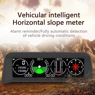 X90 GPS Geschwindigkeit PMH KMH Smart Pistenmesser Neigungsmesser Auto Kompass HUD Neigung Neigung