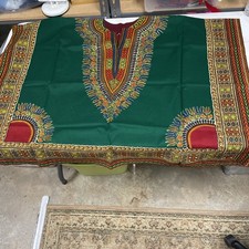 Vintage Original Dashiki Shirt African Unisex Hippie Blouse Top Cloth Colorful