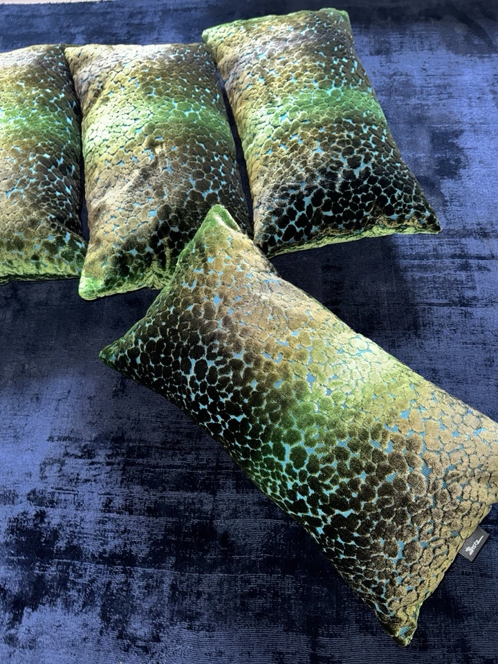 Neu Großes Bretz Kissen Boa Türkis Matilda Napali Ohlinda Couch - Bild 3 von 4