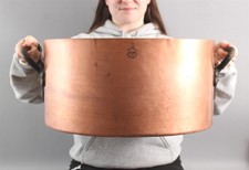 RARE Large 18.5 in Diameter Antique c1930s L. BARTH & SON Copper Pot, NR