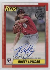 2025 Topps Series 1 1990 Topps Baseball Rhett Lowder #90A-RL Auto yl0