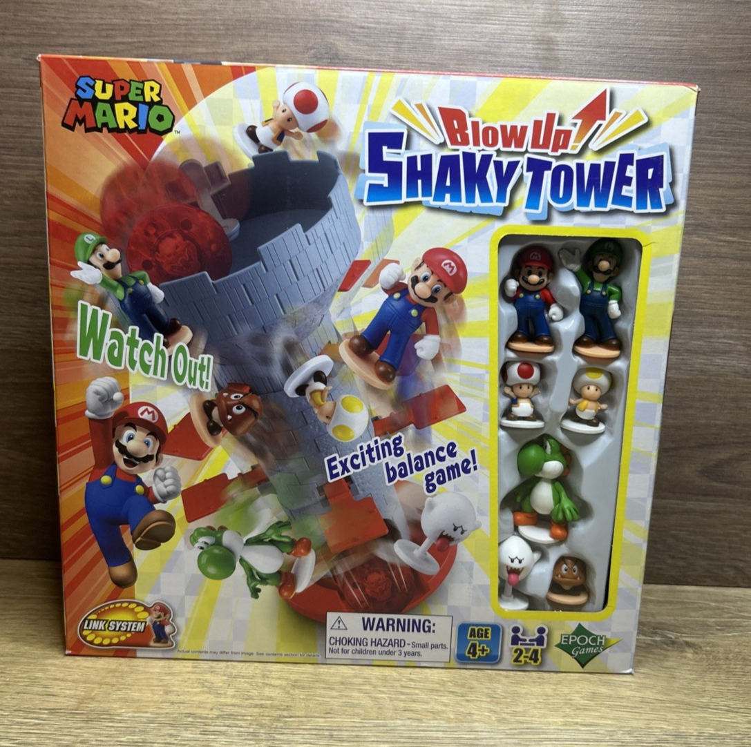EPOCH Super Mario Blow up Shaky Tower Brand New