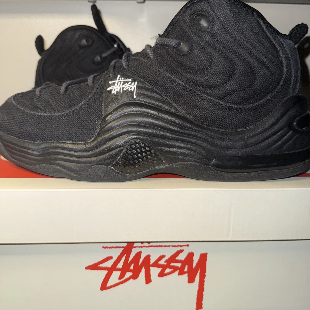 Stussy x Nike Air Penny 2 Black for Sale | Authenticity Guaranteed
