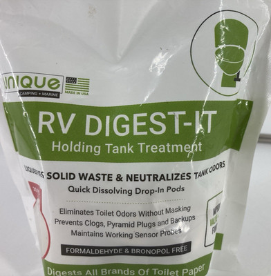 RV Digest-It Drop-In Pod Holding Tank Toilet Treatment (18 Rapid-Dissolve)