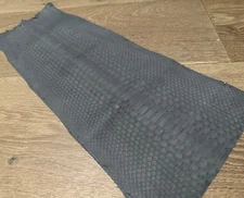 Grey Gray Piece Genuine Python Snakeskin Leather real hide snake skin Rattle 378