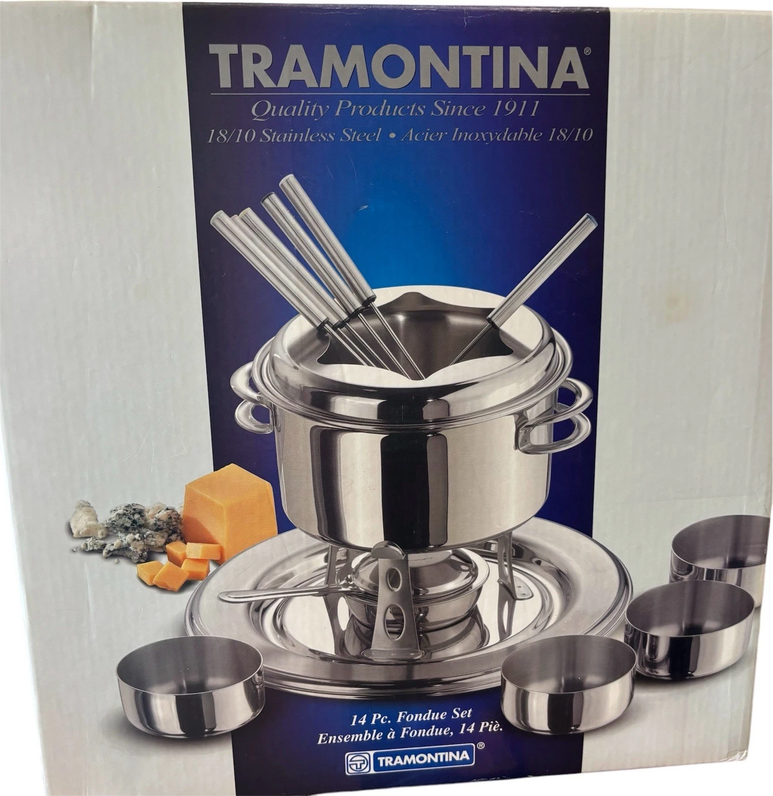 NEW (open Box) Tramontina 14 Pc Fondue Set 18/10 Stainless Steel Made in Brazil
Opens in a new windo