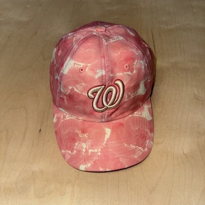 Women s Fan Favorite Pink And White Washington Nationals Baseball Cap
