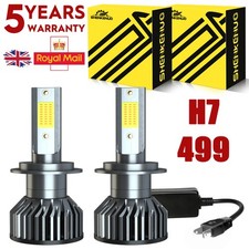 For Peugeot 3008 2008+ 2x H7 Car Led Headlight Bulb Pure White 6000k 100W 12v F2