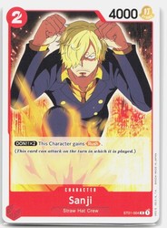 One Piece TCG Sanji ST01-004 Common Starter Deck 1: Straw Hat Crew