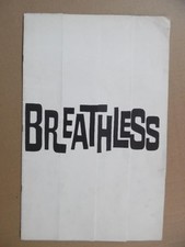 1960 BREATHLESS Uncut Movie Pressbook French New Wave Jean Seburg Godard 