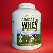Grass Fed Whey Protein Powder | 5lb | Unflavored | by Herbage Farmstead Exp 3/26