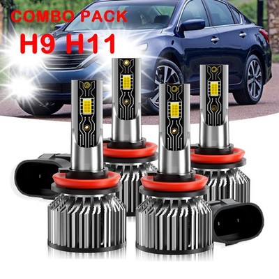 For 2007-2018 Nissan Altima Led Headlight High/Low+bulb 10000K Combo