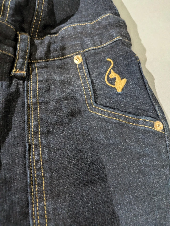 Mono vaquero vintage Baby Phat para mujer 3 lavado oscuro sin tirantes raro con cinturón Y2K Foto 4 de 4