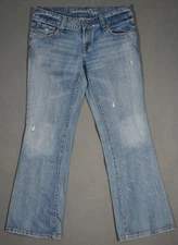 WF11452 COOL *AMERICAN EAGLE* FAVORITE BOOT CUT, BOYFRIEND WOMENS JEANS sz8 REG