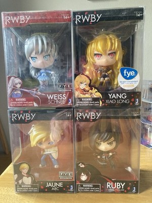 RWBY vinyl figure, Ruby Rose, Weiss Schnee, Yang Xio Long, Juane Arc