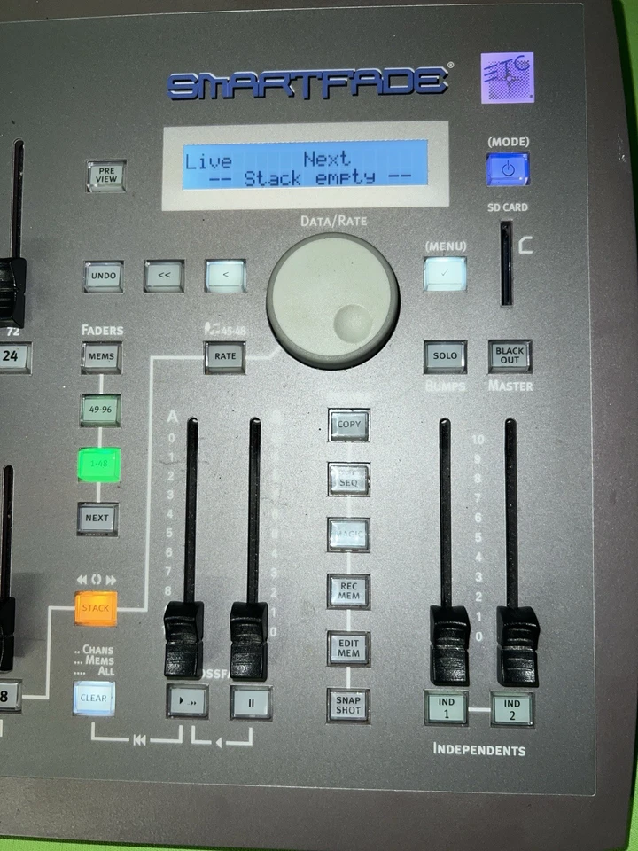 ETC SmartFade 2496 DMX Lighting Control Console With Power Supply & Docs - Image 2 of 4