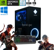 New Gaming Desktop PC i7 32GB RAM 1TB SSD Windows 11 WiFi6 DVD-RW RTX 3050