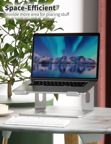 Laptop Stand, Aluminum Computer Riser, Ergonomic Laptops Elevator for Desk, M... - Picture 6 of 8