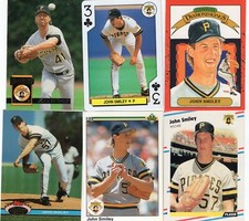 JOHN SMILEY Lot of 27 Different Premium MLB Baseball Cards Pittsburgh Pirates