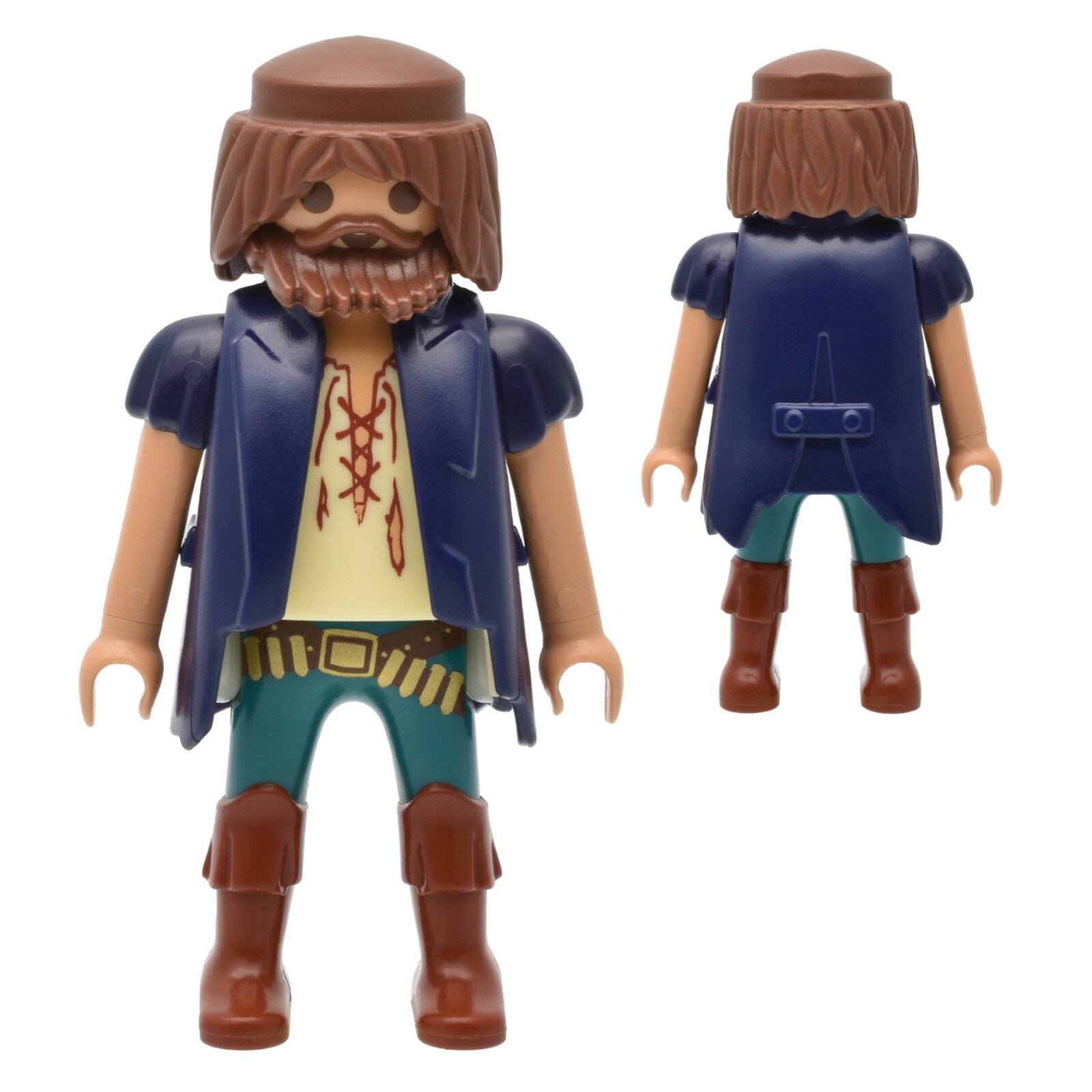 Figurine Playmobil Pirate Capitaine Avec Singe Et Torche - Neuf