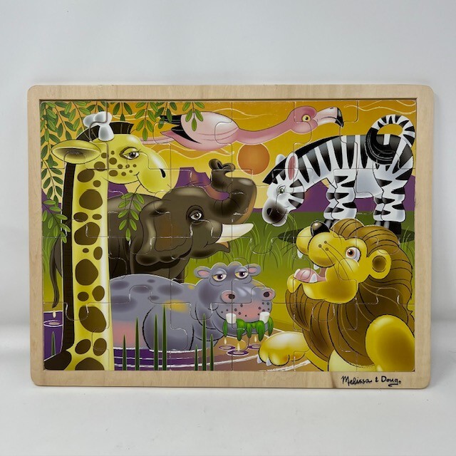 Wooden Jigsaw Puzzle African Plains by Melissa and Doug | eBay