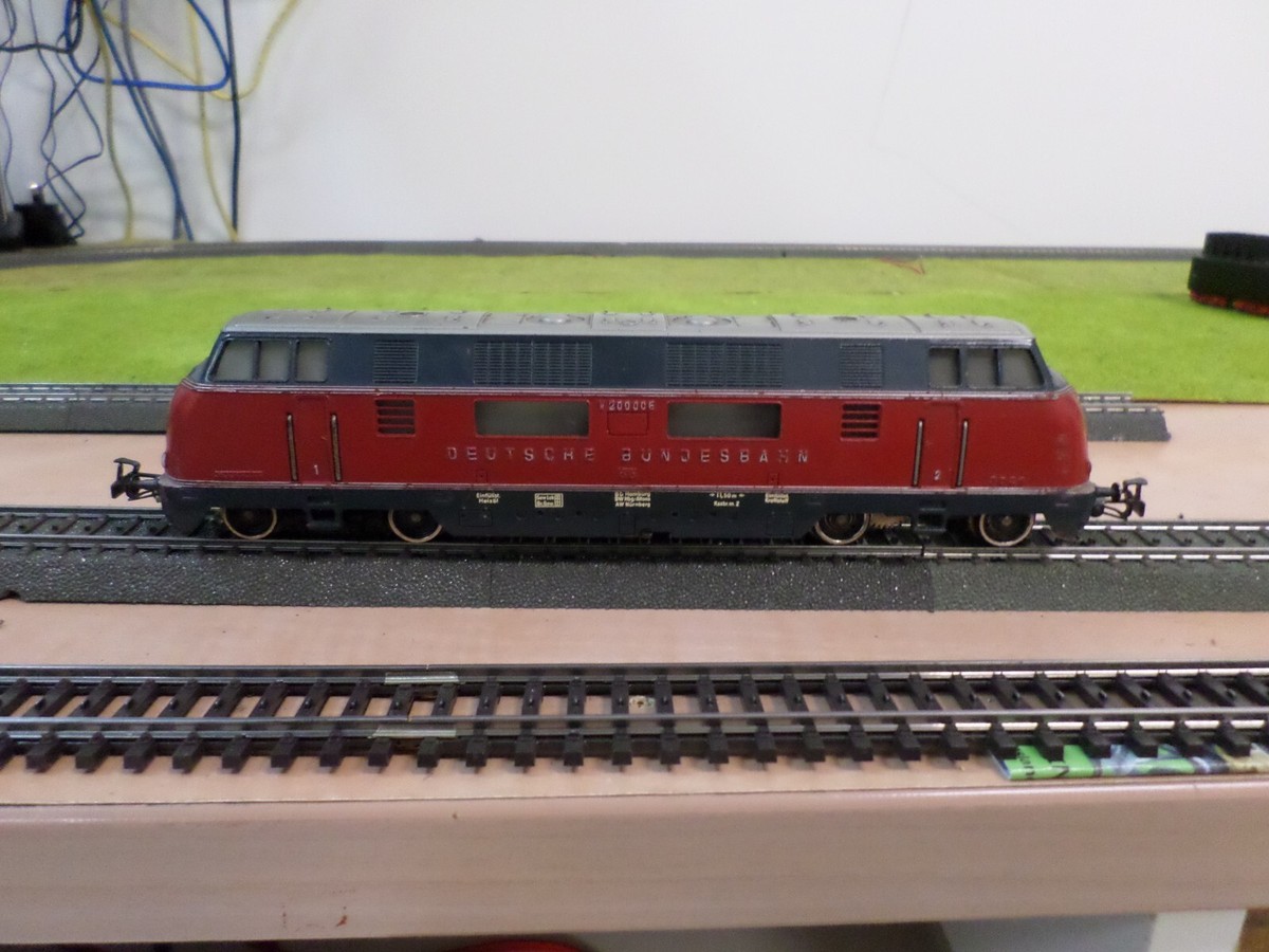 Locomotive Diesel Märklin 3021 HO - 3 Rails, Analogique, Bon État, Sans Boîte