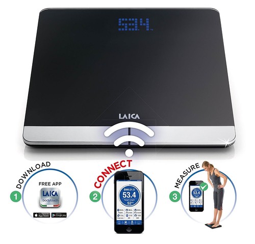 LAICA PS7004 Waage elektronische Körperanalysewaage Personenwaage Connect✅ - Bild 3 von 3