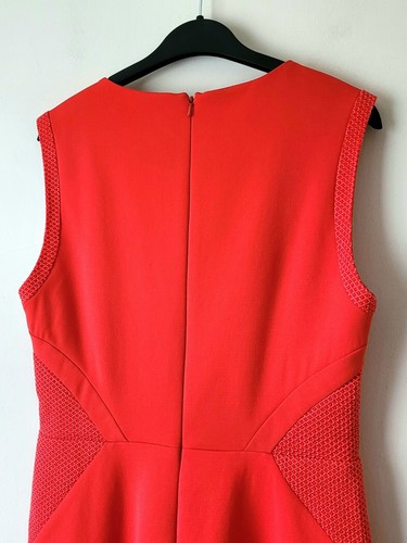 REISS TOLUCA KLEID ROT ANLASS GRÖßE UK 12 SEHR GUTER ZUSTAND - Bild 10 von 15