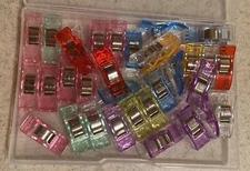 Multipurpose Sewing Clips 30 Pcs Premium Quilting Clips Assorted Colors Fabric