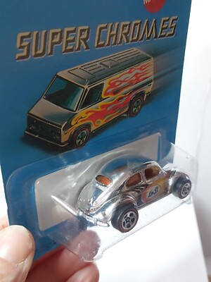 Coccinelle Volkswagen 1:64 Hot Wheels Super Chromes Vw Bug Série 2006