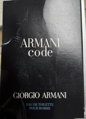 Giorgio Armani Code 0.5oz Men Eau de Toilette