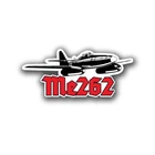 Sticker 16x7cm Me262 Swallow Storm Bird Augsburg Jet Plane #A6389