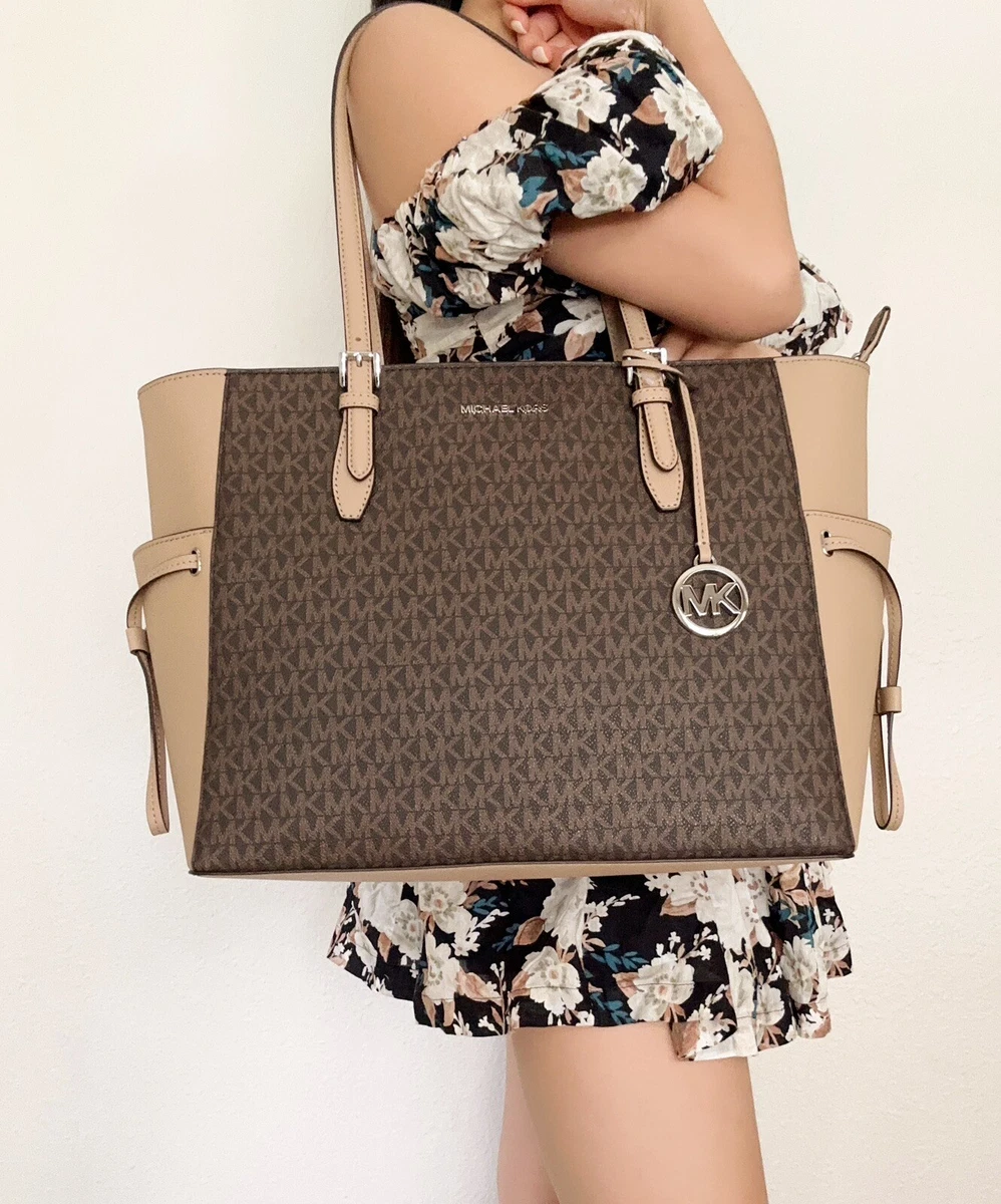 Michael Kors Bags | Michael Kors Large Gilly Tote Bag | Color: Brown/Gold | Size: Large | Rluckychance88's Closet