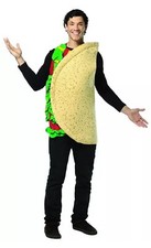 Taco Costume With 3D Details Standard Adult One Size Fits Most