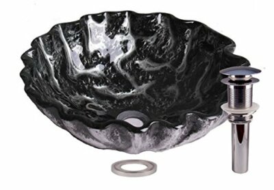 Jano jgv12 Rocky stone tempered glass basin vessel