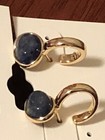 lucky brand gold plated set stone stud hoop earring new with tags — photo 3