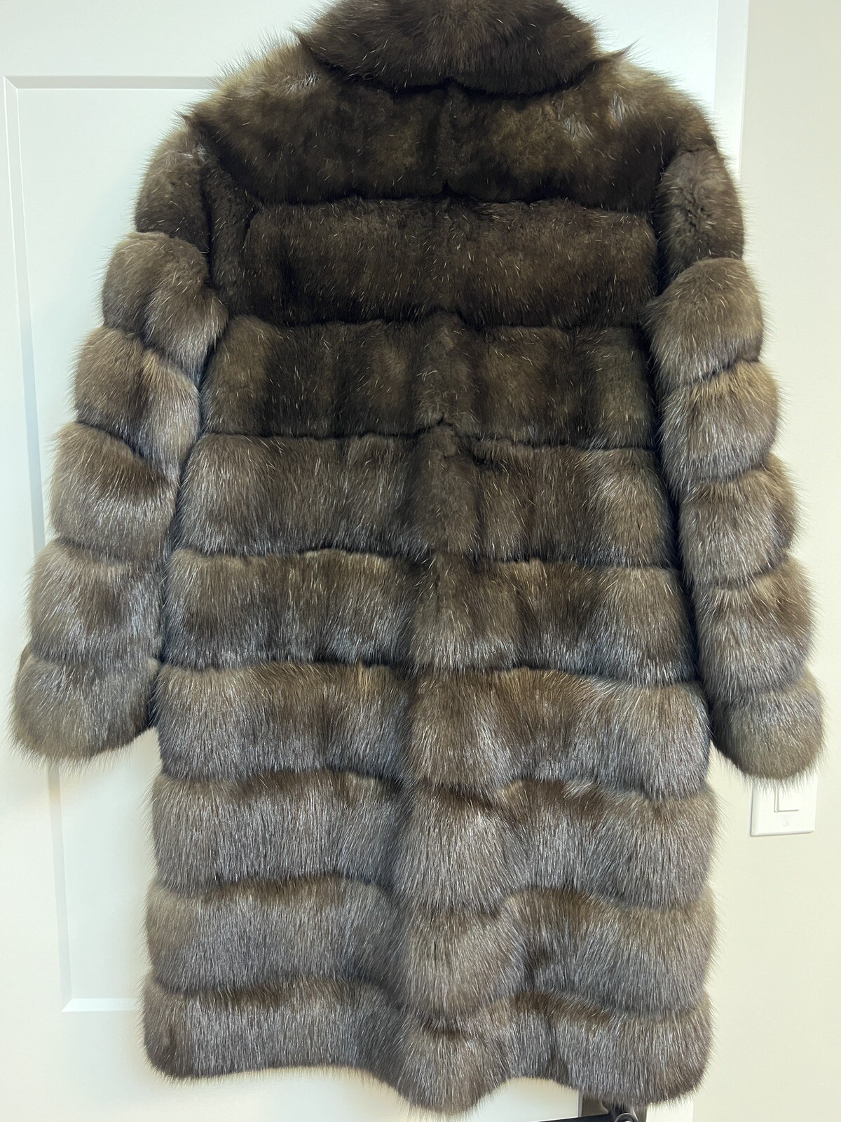 Manzari Sable Sobol Real Fur Coat Jacket EU 40. image 2