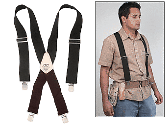 CRL MN110 Tool Belt Suspenders Black - Picture 3 of 3
