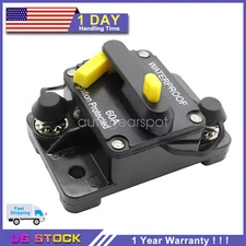 60AMP 12V DC Circuit Breaker Reset Car Auto Marine Stereo Audio FuseInverter 1pc