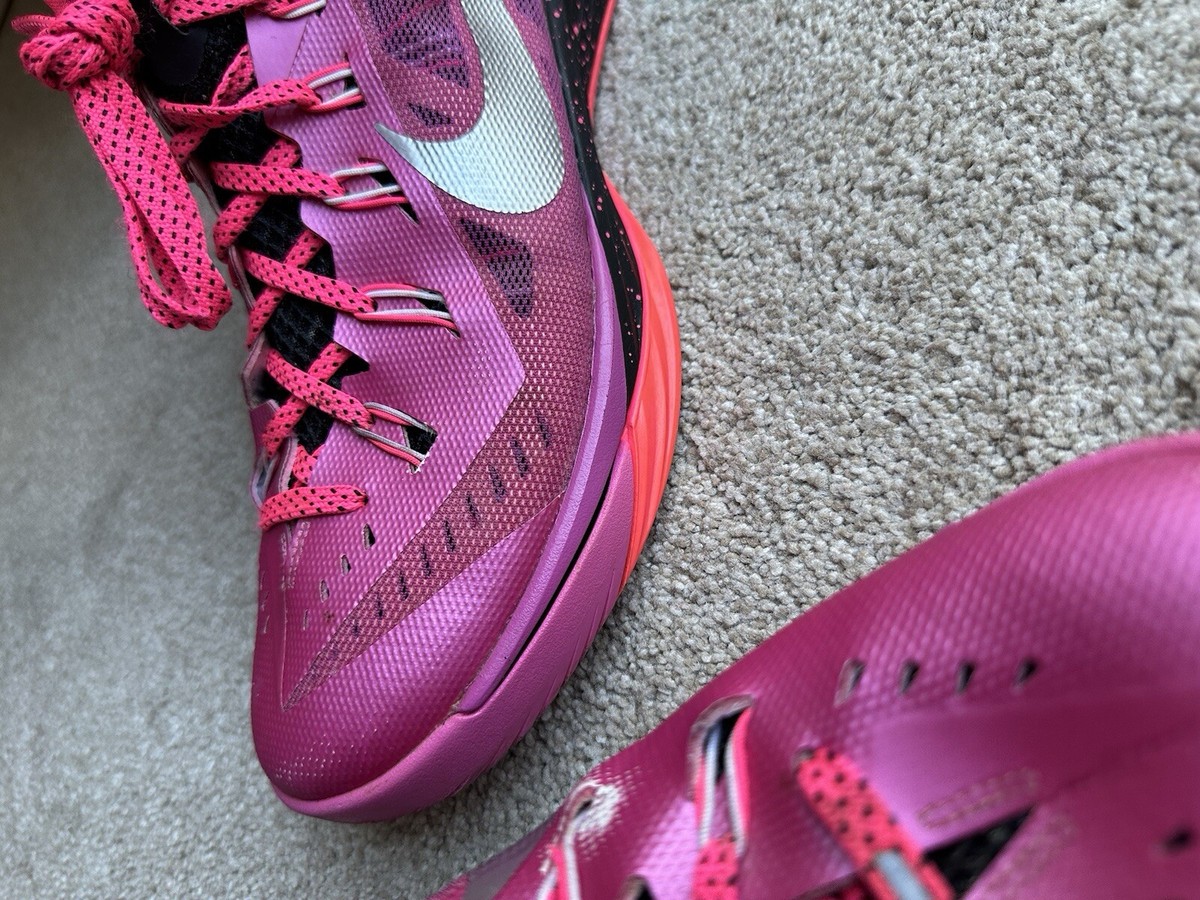 Mens GUC Pink NIKE HYPERDUNK 2014 Lunarlon Basketball Shoes  display picture 2