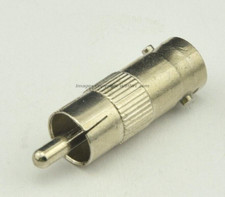 Workman RCA Male Plug to BNC Female Coax Connector Adapter