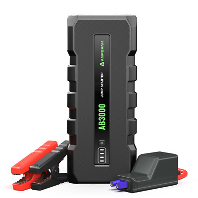 AB3000 Car Emergency Starter Power Supply - Three Modes Genuine Battery Capacity