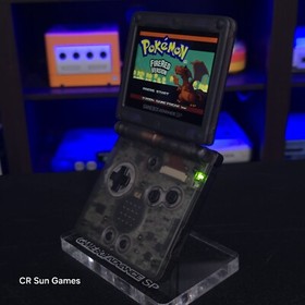 Smoke Grey Nintendo Game Boy Advance GBA SP IPS Adjustable Brightness