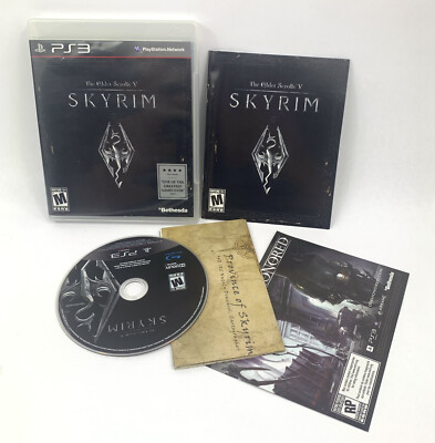 The Elder Scrolls V Skyrim PlayStation 3 PS3 Complete CIB Map And Insert