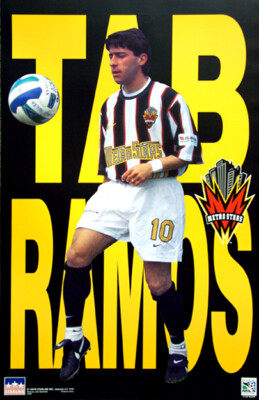 TAB RAMOS New York New Jersey MetroStars MLS Soccer 1997 22x34 POSTER | eBay